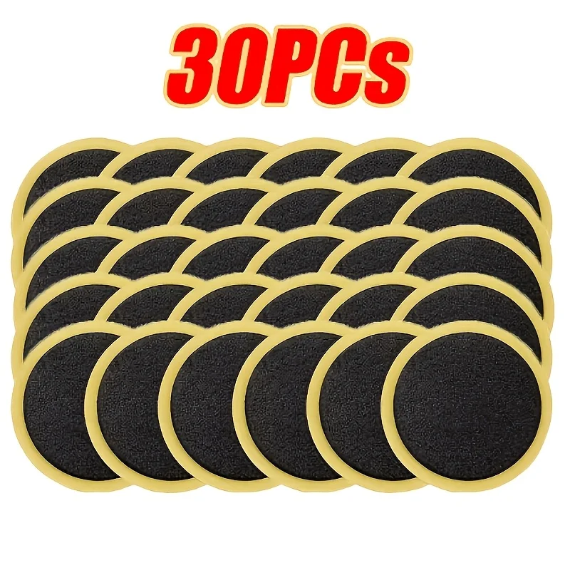 30Pcs Tire Repair Patches, Rubber Cold‑Patch Tire Repair Stickers for Bicycle E‑Bike Inner Tube Puncture Repair