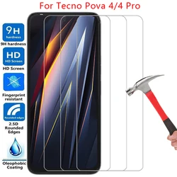 screen protector for tecno pova 4 pro protective tempered glass on techno pova4 pova4pro 4pro phone film glas 9h tehno texno