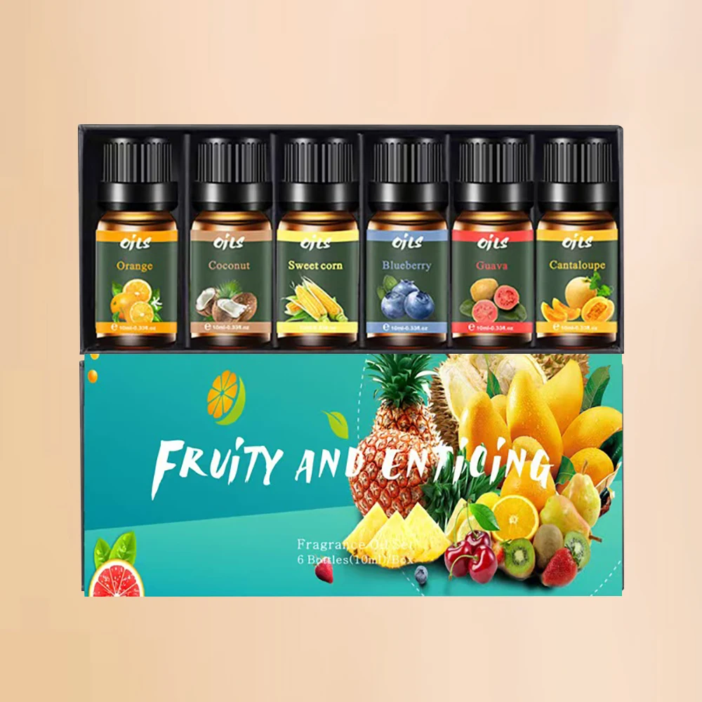 Sorprendente Set di aromaterapia 6 oli rari come mais dolce e Guava + profumi classici Ultimate diffusore Blend Kit per Ambia unica