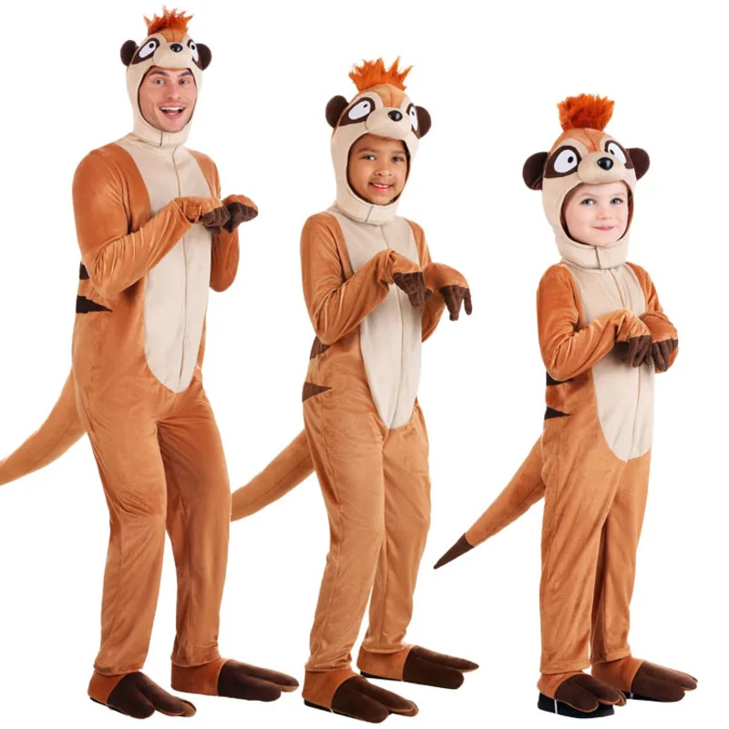 Costume d'Halloween pour Enfants et Adultes, Cosplay de Performance sur Scène, Animal Africain, Mongoose, Suricate, Costume de Jeu