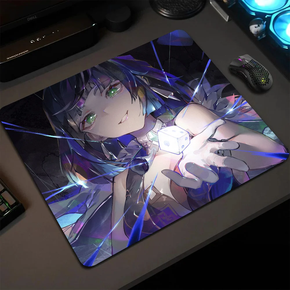 

Yelan Genshin Mousepad Small LockEdge Mouse Pad For Gamers Computer Desk Pad Rectangular Anti-slip Rubber