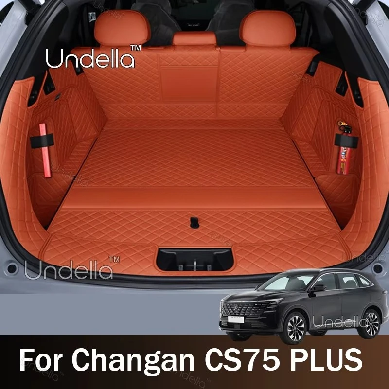 Fit For Changan CS75 PLUS 2026 2027 Car Boot Mat Rear Trunk Liner Cargo Protection Leather Mat Interior Modification Accessories