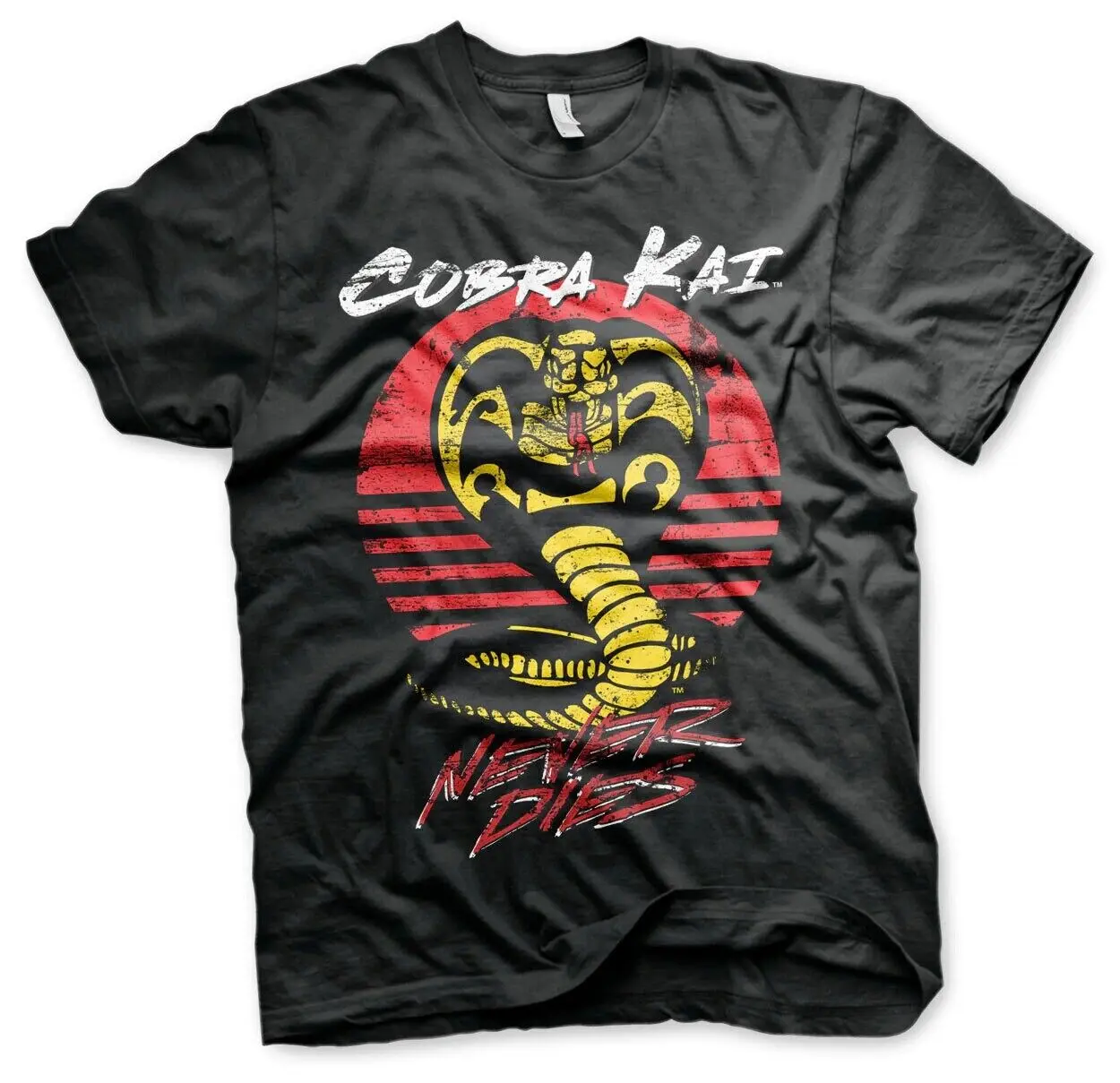 Karate Kid T Shirt Cobra Kai Never Dies Official Men'S Hybris