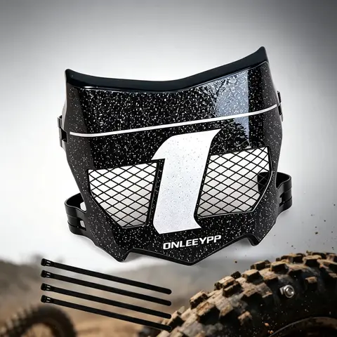 LINGQI RACING Motorcycle Front License Number Plate Black Vented Guard Moto Cutz Style For Talaria Sting Dirt E-bike Scooter