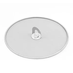 Stainless Steel Oil Proof Mesh Cooking Anti Splatter Split Guard Kitchen Gadget Splatter Proof Oil Cover Mesh Pot Lid Frying Pan