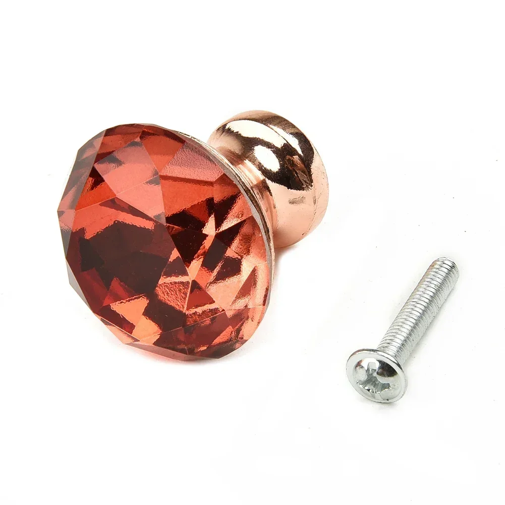 Upgrade Your Home Decor With Rose Gold Rhinestone Door Knob Beautiful Design, Comfortable Grip Ideal For Cabinet Doors