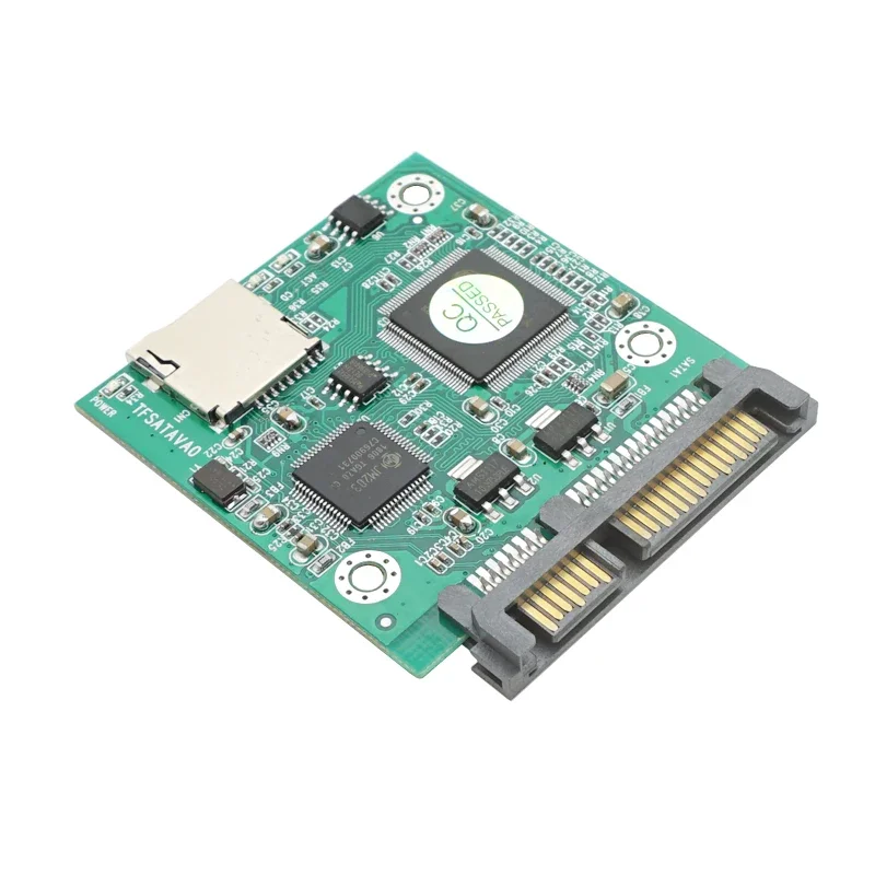 Cartão micro sd tf para cartão adaptador sata de 22 pinos, gabinete hdd de 2.5 ", cartões tf para conversor 7 + 15 sata