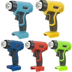 For Makita/Dewalt/Milwaukee/Bosch/Black Decker 18V 20V Li-ion Battery Cordless Heat Gun Portable Electric Heat Gun with 4 Nozzle