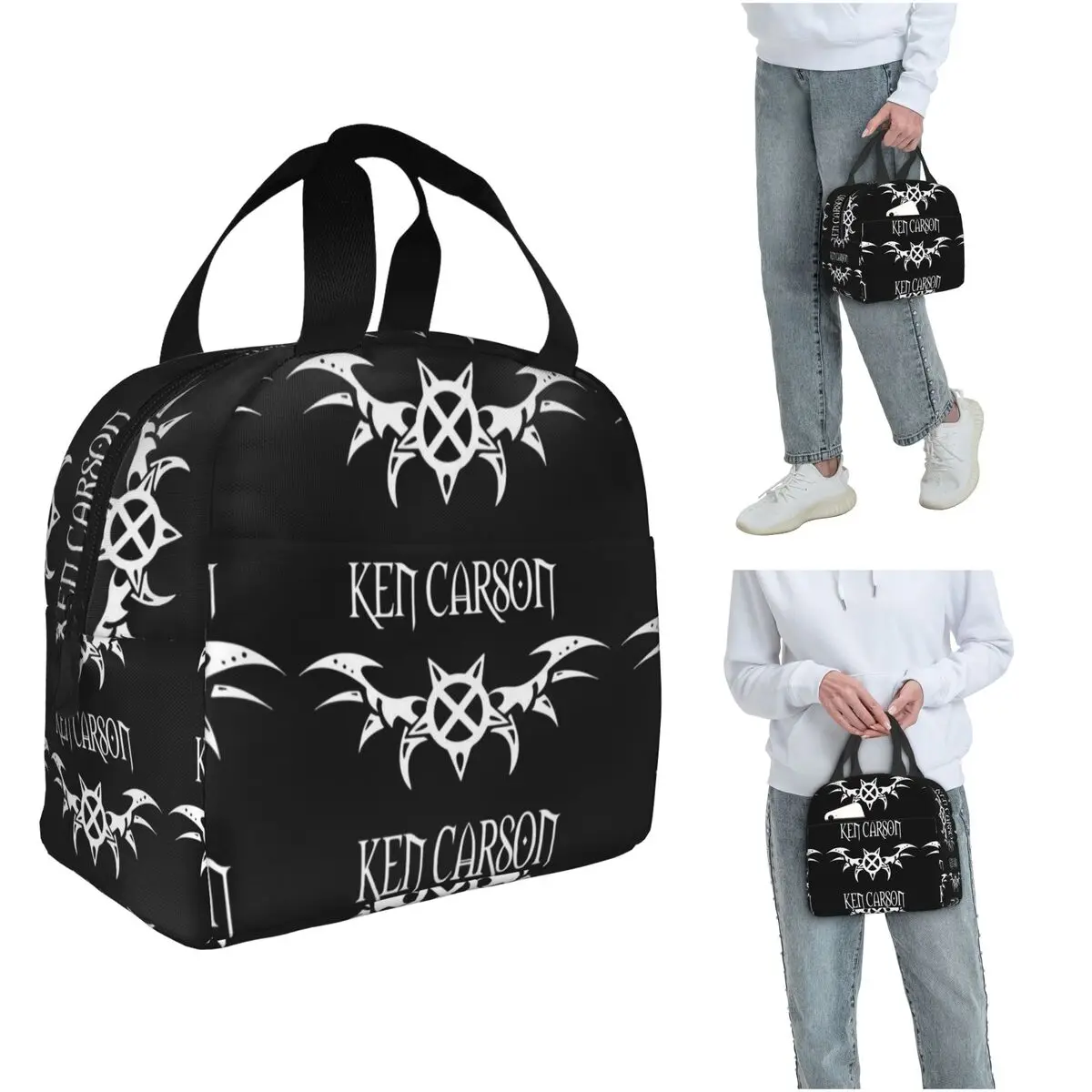 

Rapper Ken Carson Merch X Singer Insulated Lunch Bag for Women Kids Portable Food Boxes Thermal Lunch Box Tote