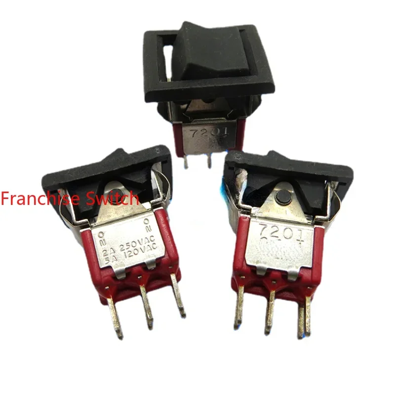 

2PCS Ship Type Switch Button 6-pin 2-speed Rocker 7201