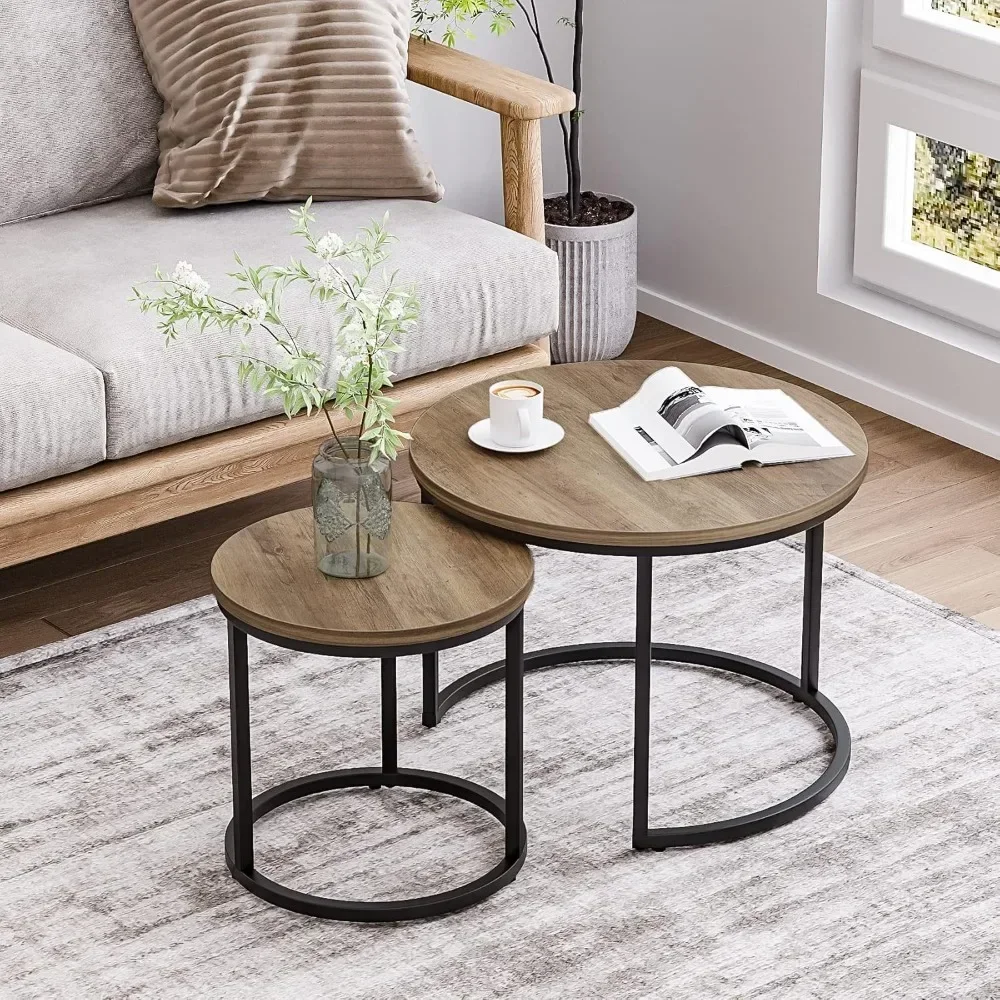 Coffee Table Set of 2, 23.6