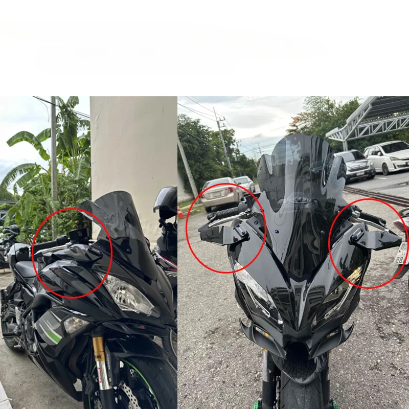 オートバイウイングレット空力翼フェアリングスポイラー Kawasaki Ninja Z800 ZX10R ZX6R 400 300 Z1000SX Ninja650R 250R 500R ZX14R