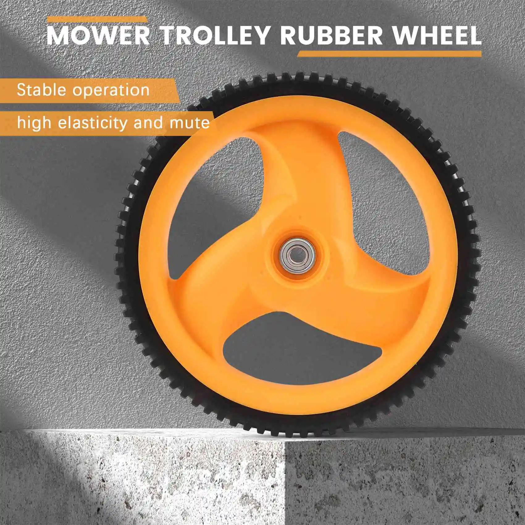 Rueda trasera para cortacésped de 293 MM, para Husqvarna McCulloch 5324035-09, 5324327-49, 532403509, 532432749