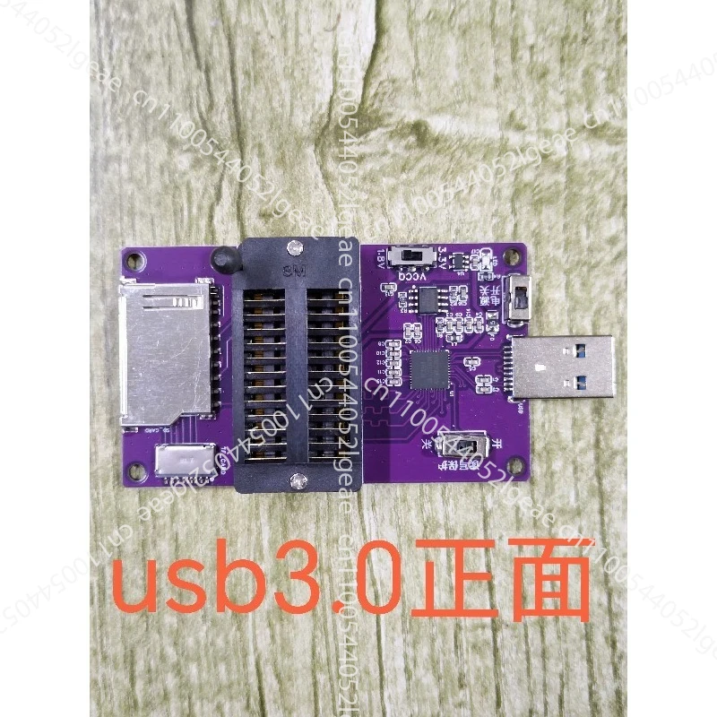 RT809H Programmer-specific EMMC Mounting Plate with Multi-functional USB 3.0 Mirror Read/Write Board Supports EMMC and EMCP
