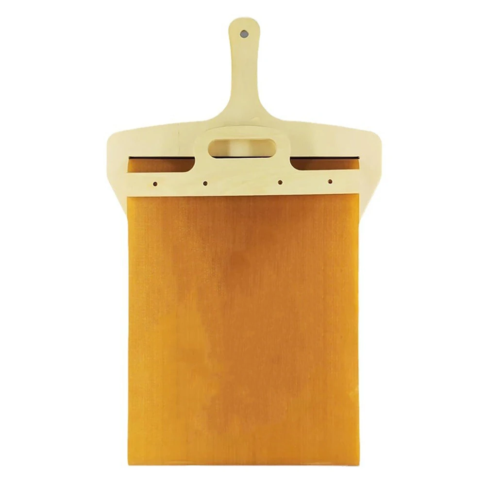 1 pala deslizante para pizza, ideal para uso en hornos y restaurantes, mango ergonómico antiadherente, perfecta para transferir pizzas al horno. ﻿