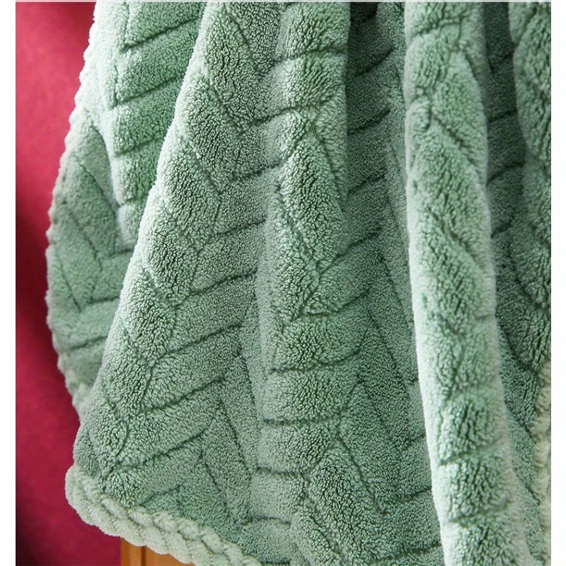 Thickened large bath towel, ultra-fine fiber towel, soft and highly absorbent women's and men's bath towel, beauty salon hair sa