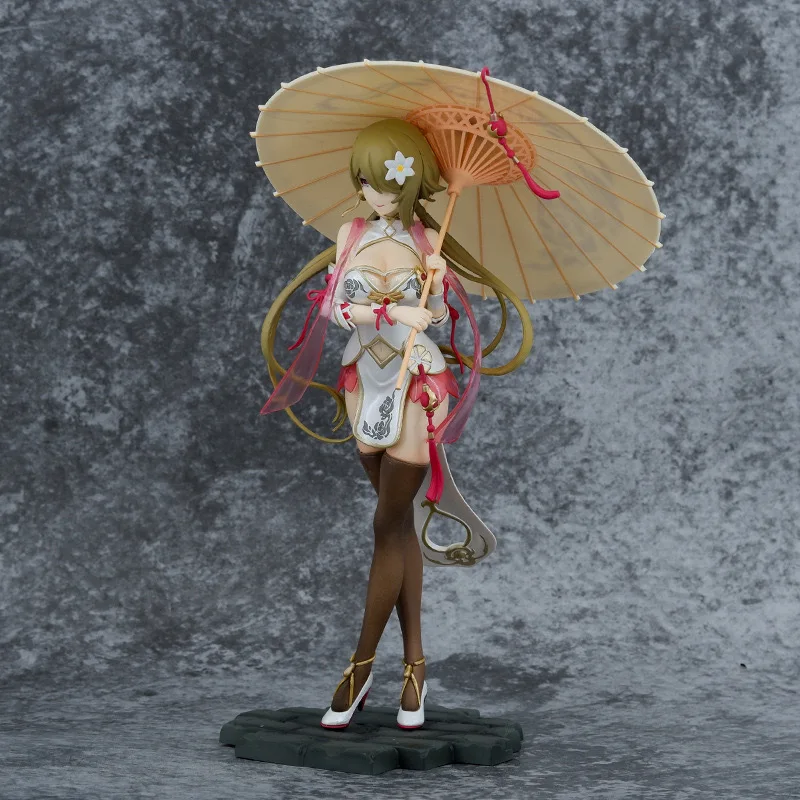 En Stock juego Honkai Impact 3 figura 25cm Rita Rossweisse Huanxisha Cheongsam figuras acción negro Sexy seda modelo juguete muñeca regalo