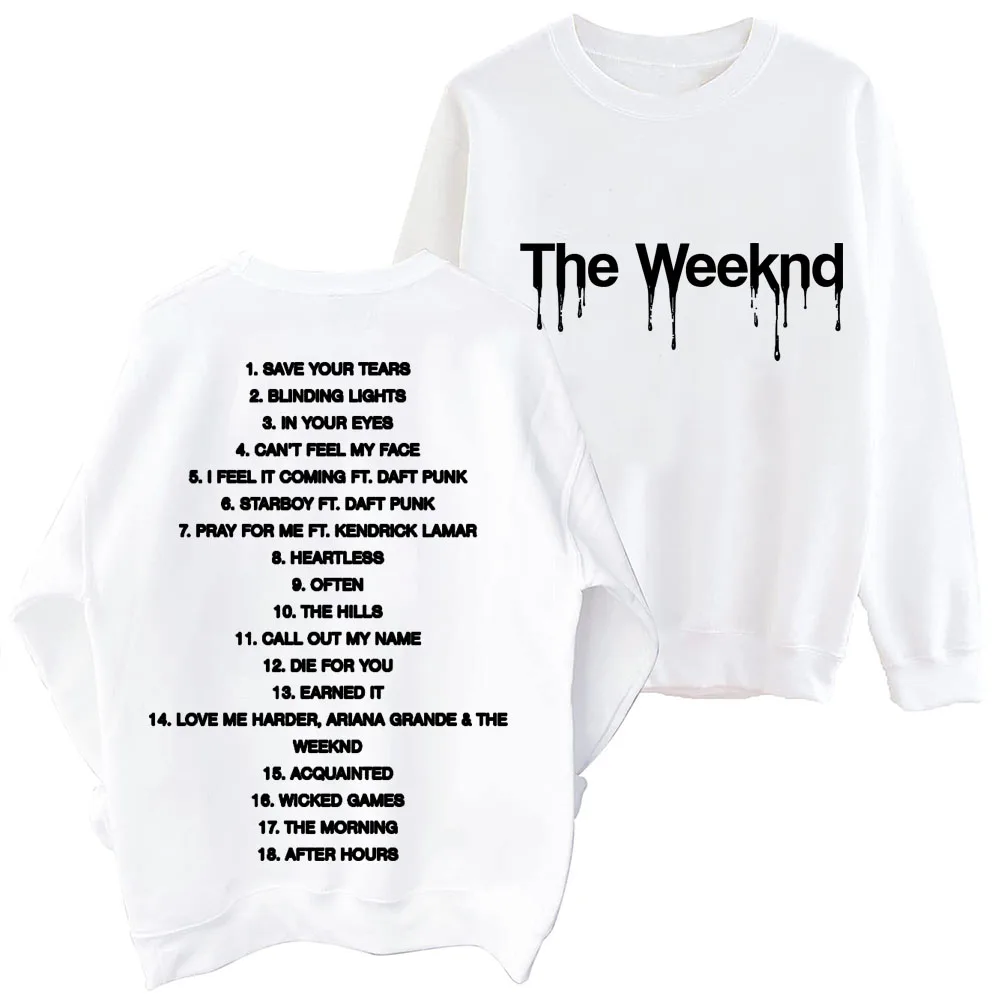 2024 The Highlights The Weeknd O-Neck Long Sleeve Spring and Autumn Men Clothing  Hoodies Women Printing Regular