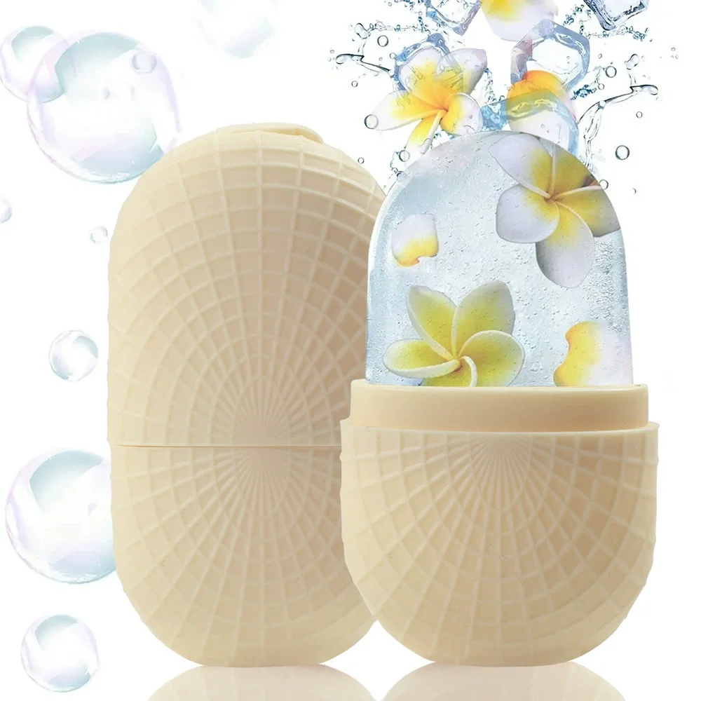 Siliconen Ijs Gezicht Roller Ijs Schimmel voor Gezicht Lifting Wallen Krimpen Poriën Ijs Facial Massager Roller Schoonheid Huidverzorging Gereedschap