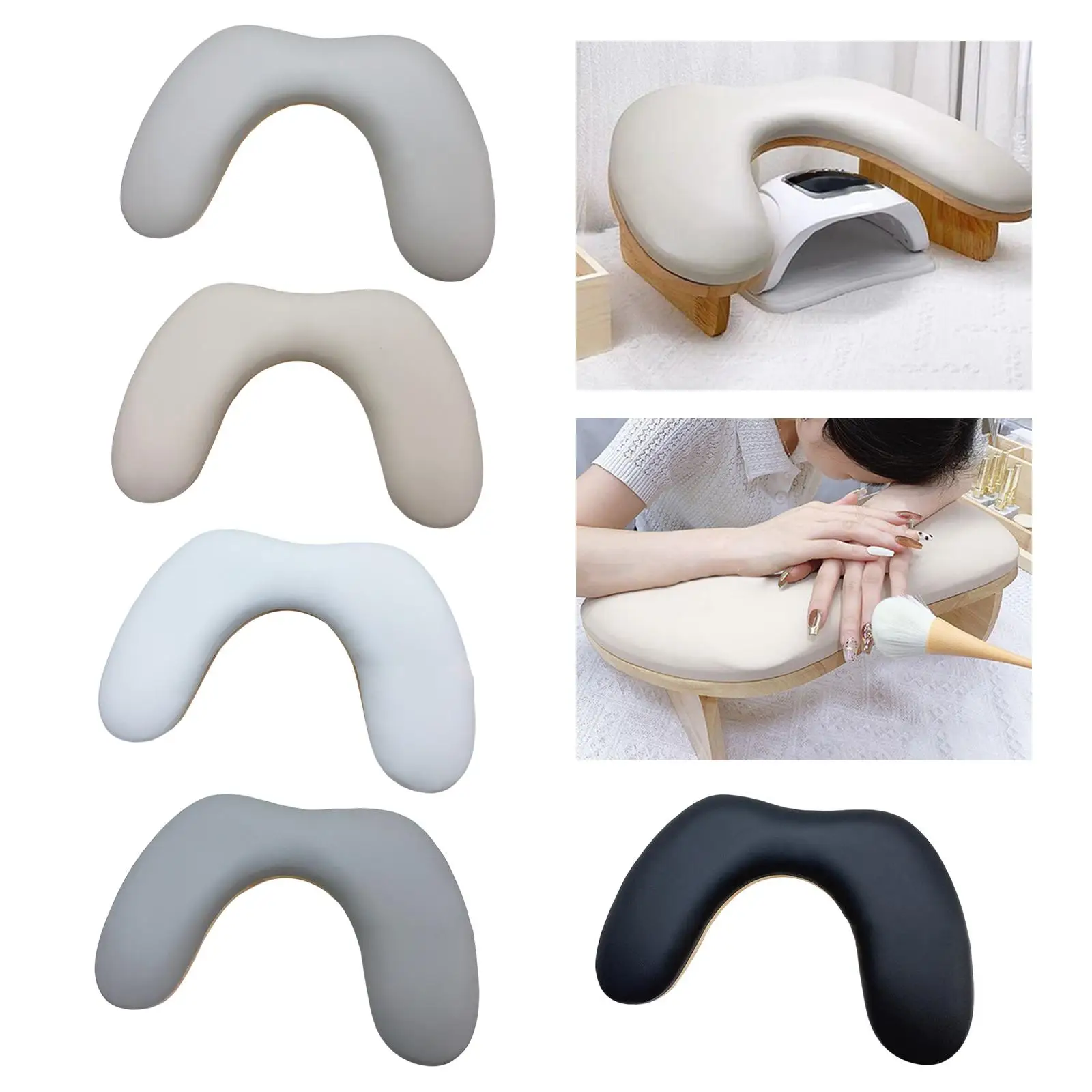 Manicure Armrest Nail Art Support Arm Rest for Nails Soft Footrest Hand Rest