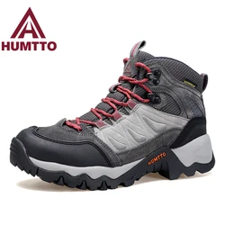 Humtto Men Women Hiking Boots Winter Ourdoor Camping Shoes Rubber Outsole Cushioning Mens Sports Shoes Breathable Walking Boots