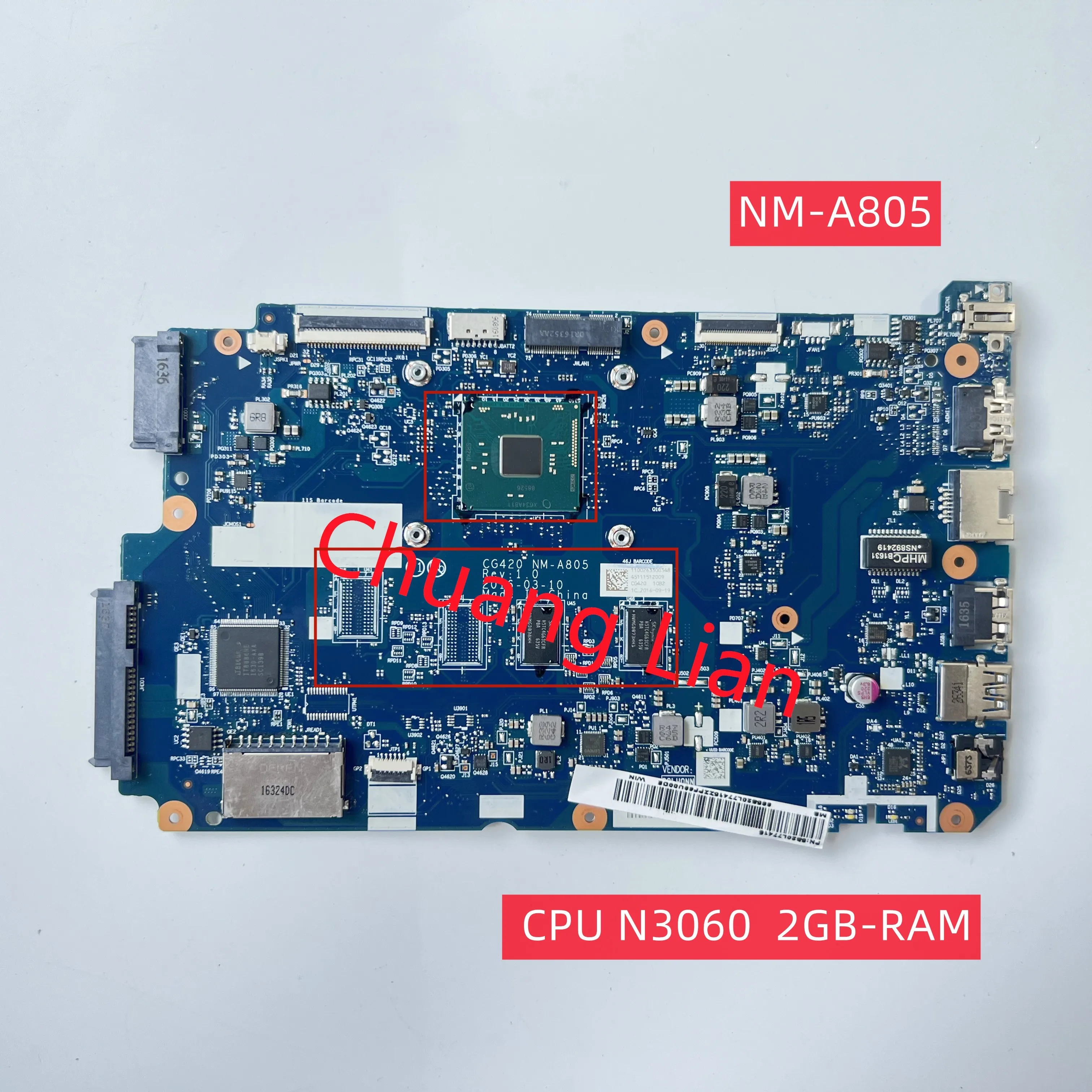 CG420 NM-A805: La Placa Base Ideal para Lenovo IdeaPad 110-14IBR con CPU N3060 – Evaluación Técnica y Experiencia Real