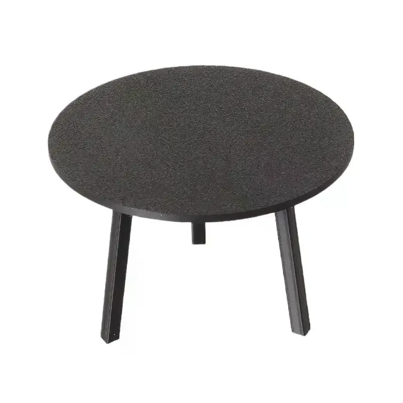 1/12 Poppenhuis Simulatie Mini Zwarte Ronde Tafel Model Meubels Accessoires Voor Poppenhuis Decor Kids Fantasiespel Speelgoed Gift