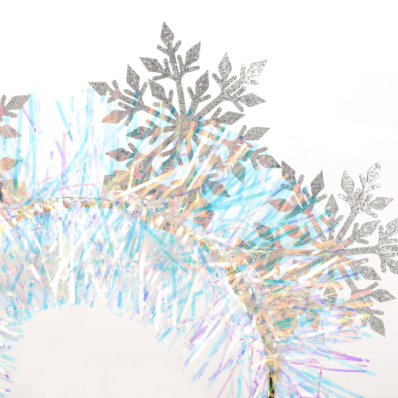 

2Pcs Christmas Headband Snowflake Hair Accessories Party Headwear Trendy Sparkling Xmas Costume Ornament for Holiday Gatherings