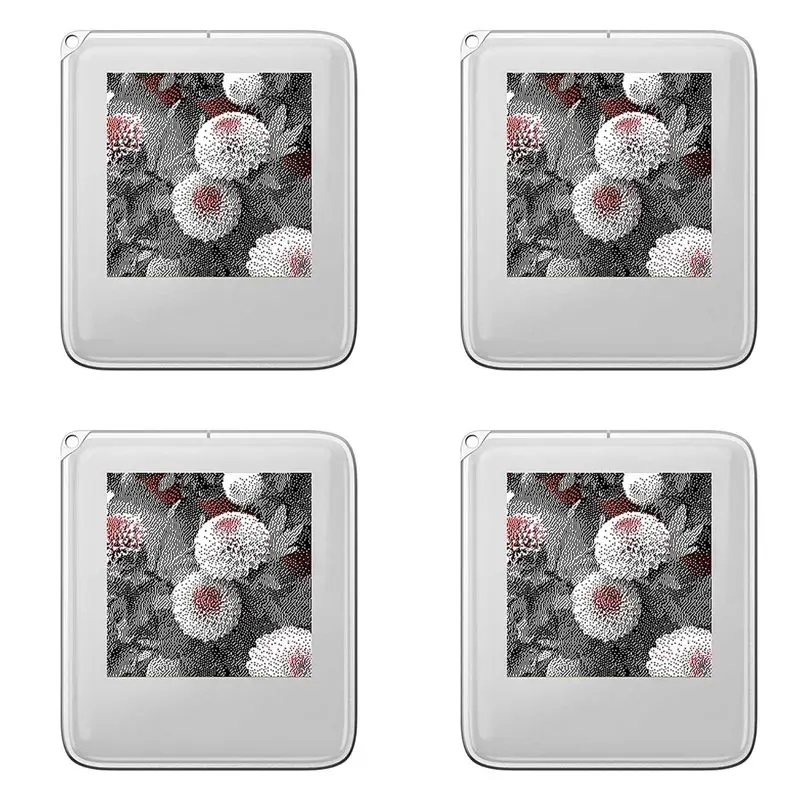 4X Function Keyring 1.54-Inch Three Color Display Screen Image Wireless Transmission Keychain Ink Screen