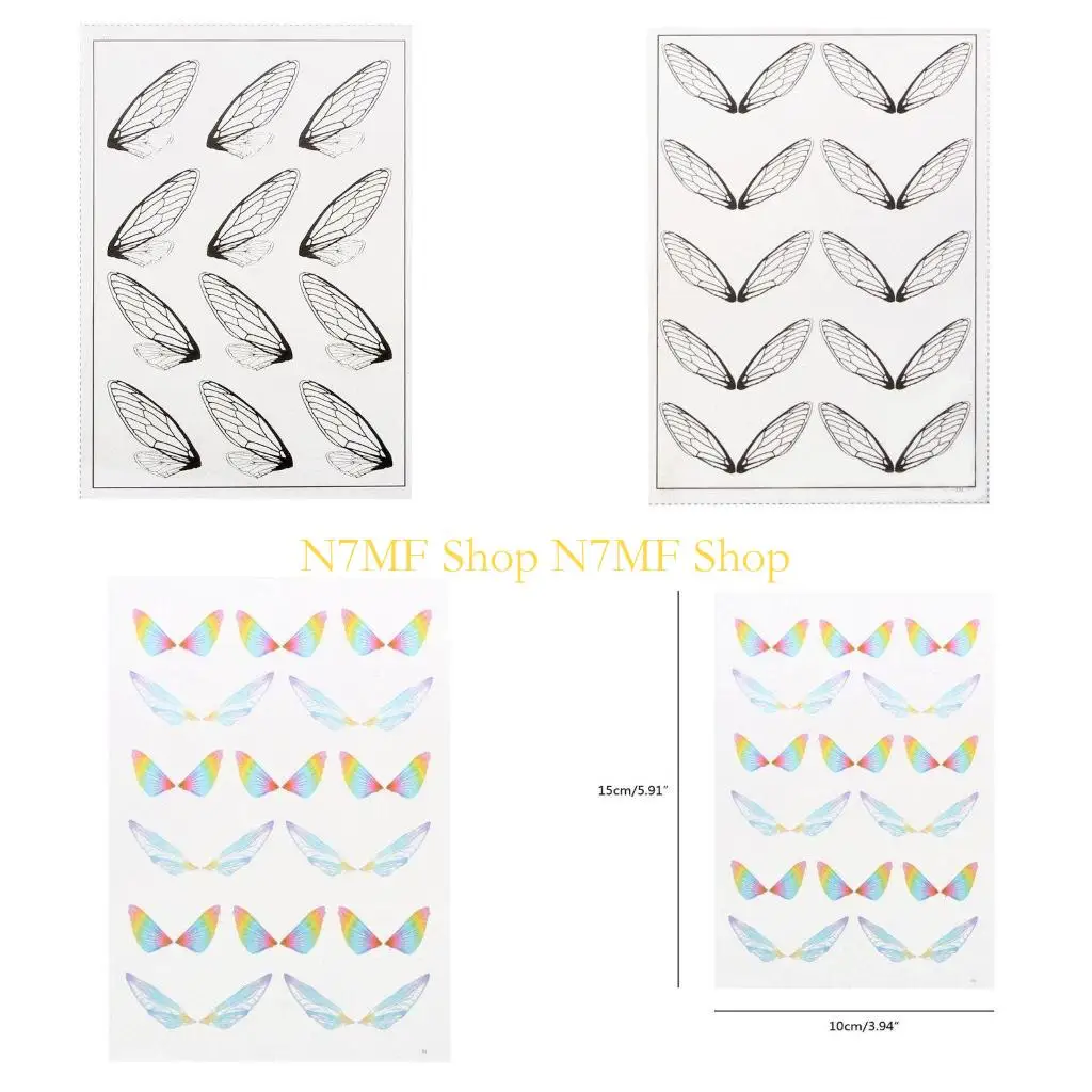 

N7MF имитация крыльев, наполнители из золотой смолы, подвеска в виде созвездий, принадлежности из эпоксидной смолы для DIY из