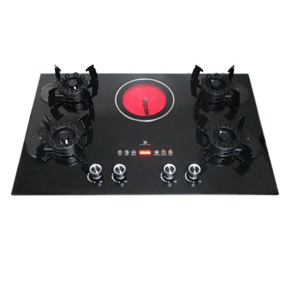 5-Head Flaming Flip Magic Disc Electric Ceramic Liquefied Gas Electric Stove