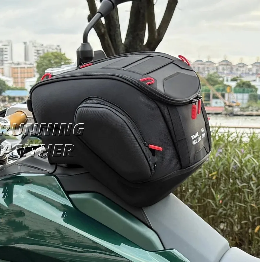 New Motorcycle For BMW R1300GS GS1300 R 1300 GS 2023 2024 2025 Black 12L Tank Bag Luggage Waterproof Backpack Quick Lock Cover