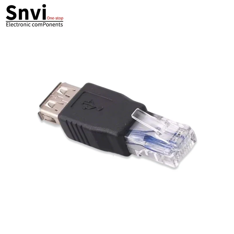 RJ45 to USB Female Adapter / USB Female to RJ45 Crystal Head Converter