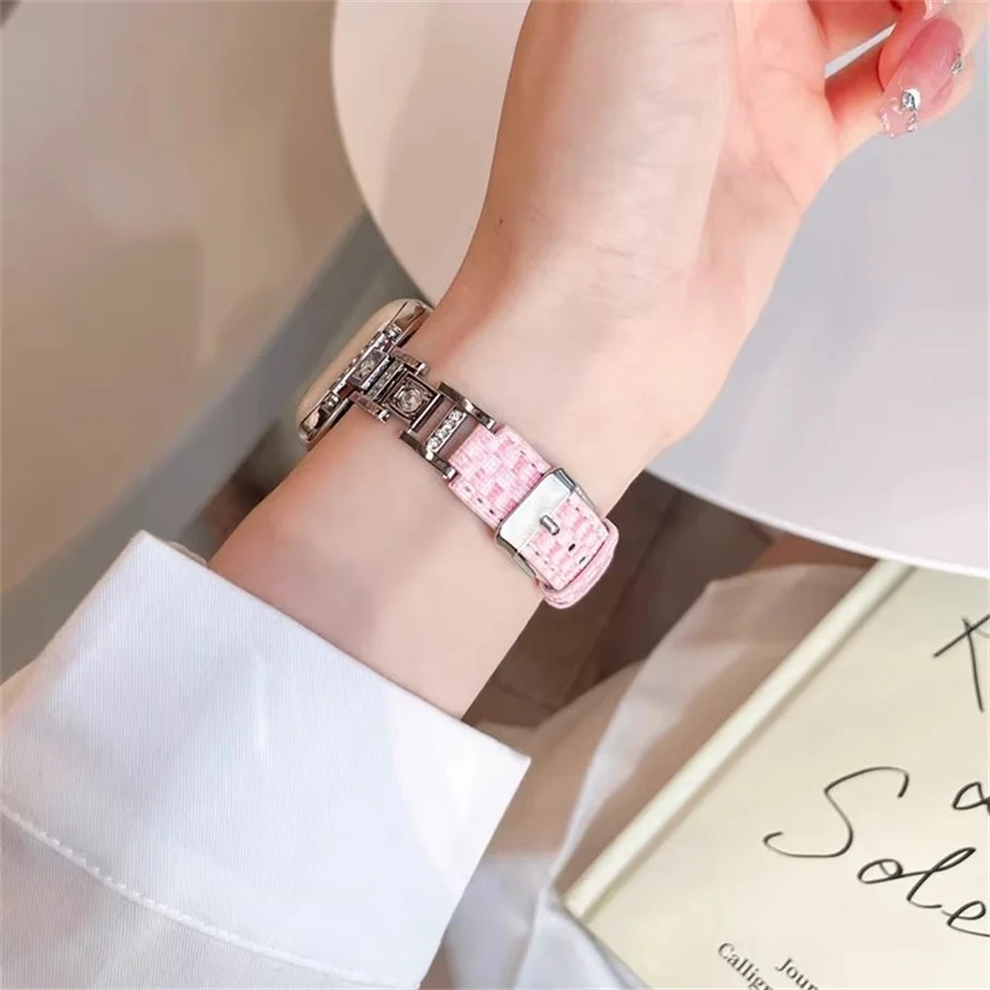 New Xiaoxiangfeng microfiber leather compatible with iWatch strap 38mm 40mm 41mm 42mm 44mm 45mm 49mm for women, fashionable hand