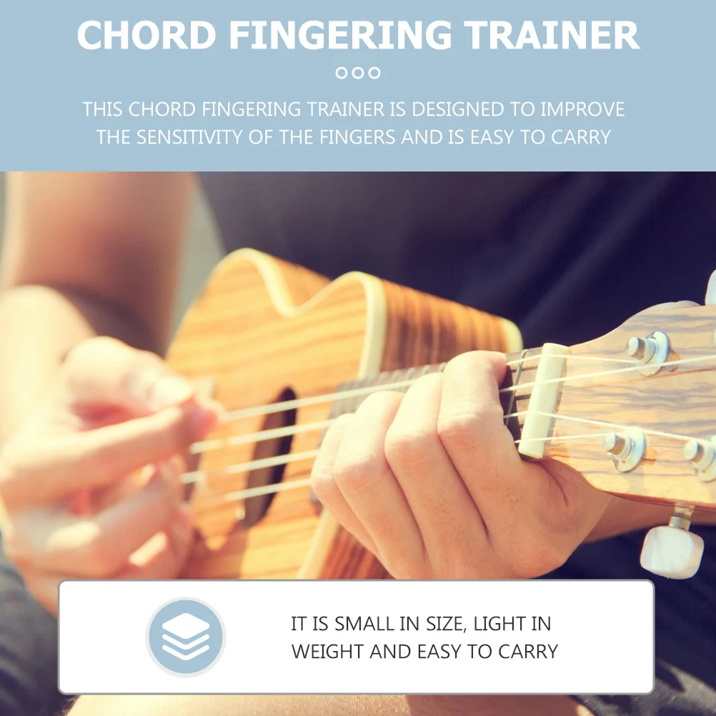 

Ukulele Trainer Compact Portable Ukulele Chord Finger Trainer Tool for Professional Practice and Finger Training
