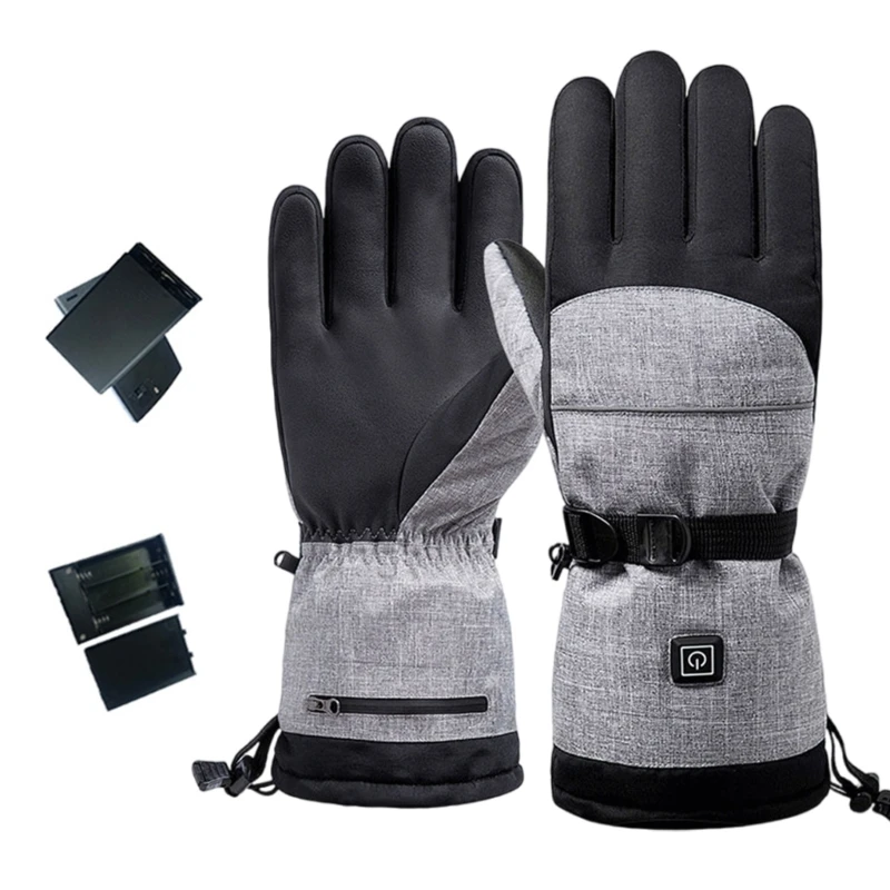 Gants chauffants d\'hiver pour écran gants Ski, gants chauffants électriques pour femmes