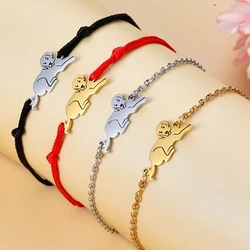 My Shape Dog Labrador Charms bracciali per donna uomo bambini Cute Animal Bulldog ciondolo Box catena braccialetto braccialetto gioielli regali