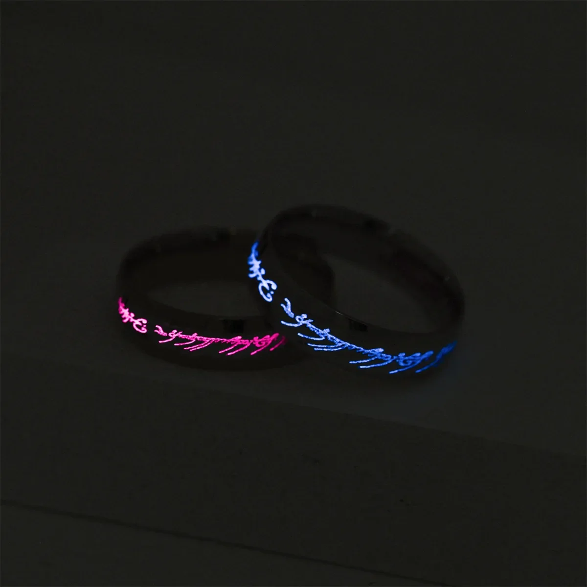 Lord and Same Rings Luminous Ring Classic Epic Fantasy Movie Character Peripheral Finger Rings Holiday Jewelry Gifts