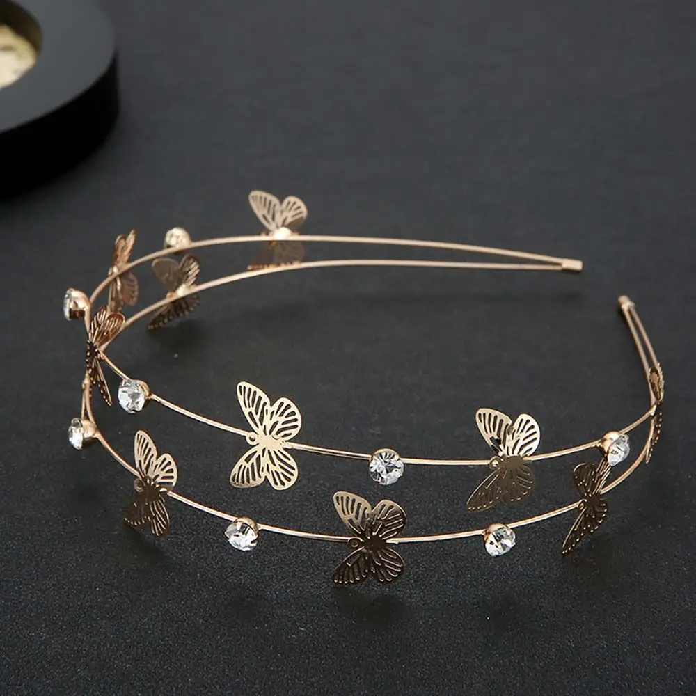 Multi-layer Metal Headband For Women Butterfly Star Moon Hairband  Fashion Hair Hoop Elegant Hair Bands Hair Accessories