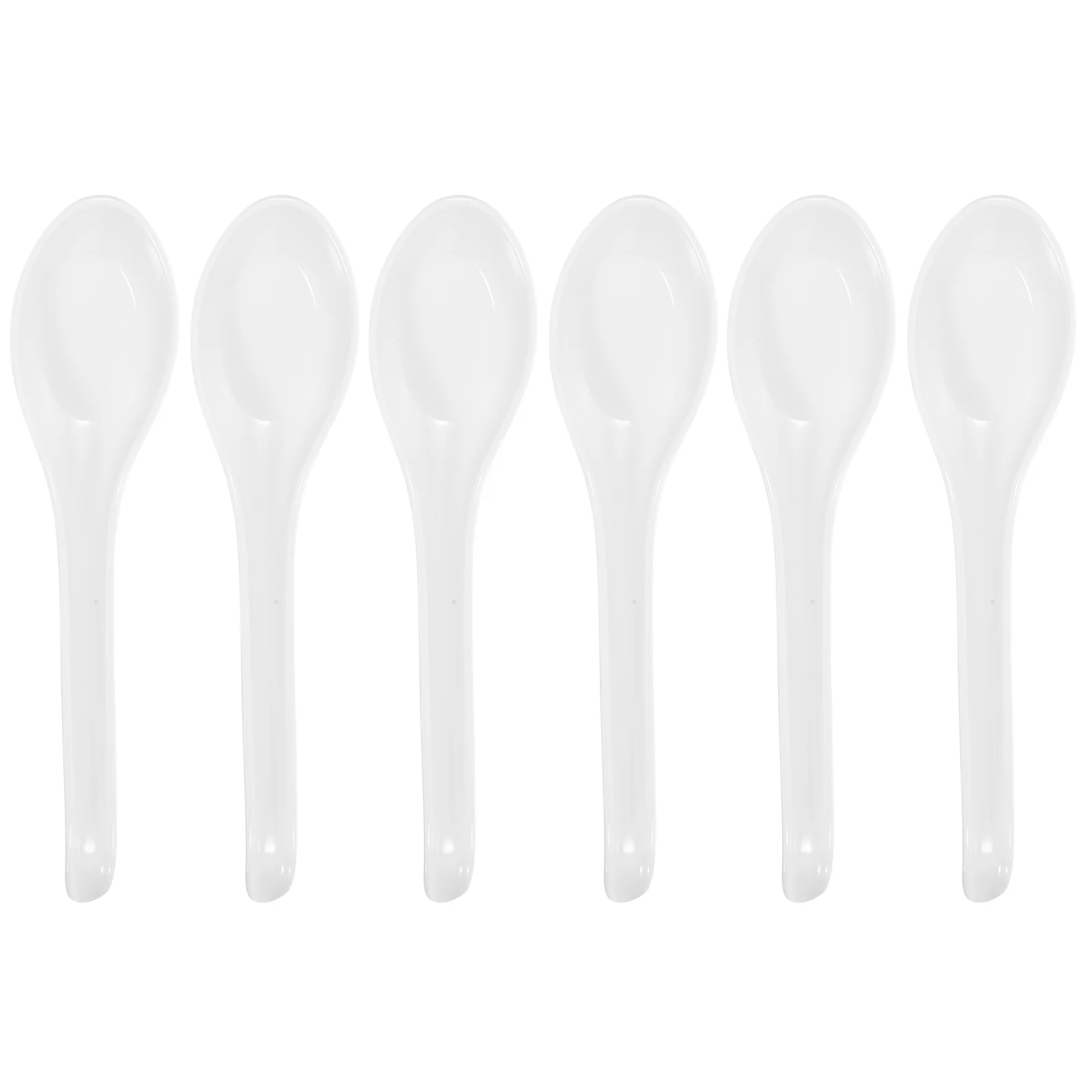 

6pcs Asian Soup Spoons Rice Spoon Flatware Ramen Spoons Eating Cooking Spoons japanese ramen soup spoon
