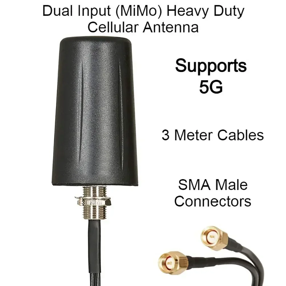 5G 4G LTE Outdoor Broadband Mobile Antenna Vehicle External Antenna SMA Coaxial Wire Cable Conduit Electrical Equipment