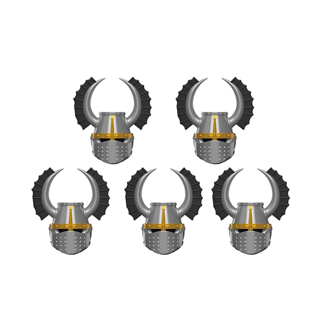 MOC القرون الوسطى الحرب العسكرية فارس الجيش درع الأسلحة الملابس الخوذات اللبنات المحارب السيف الرمح الطوب لعب الاطفال الهدايا #6