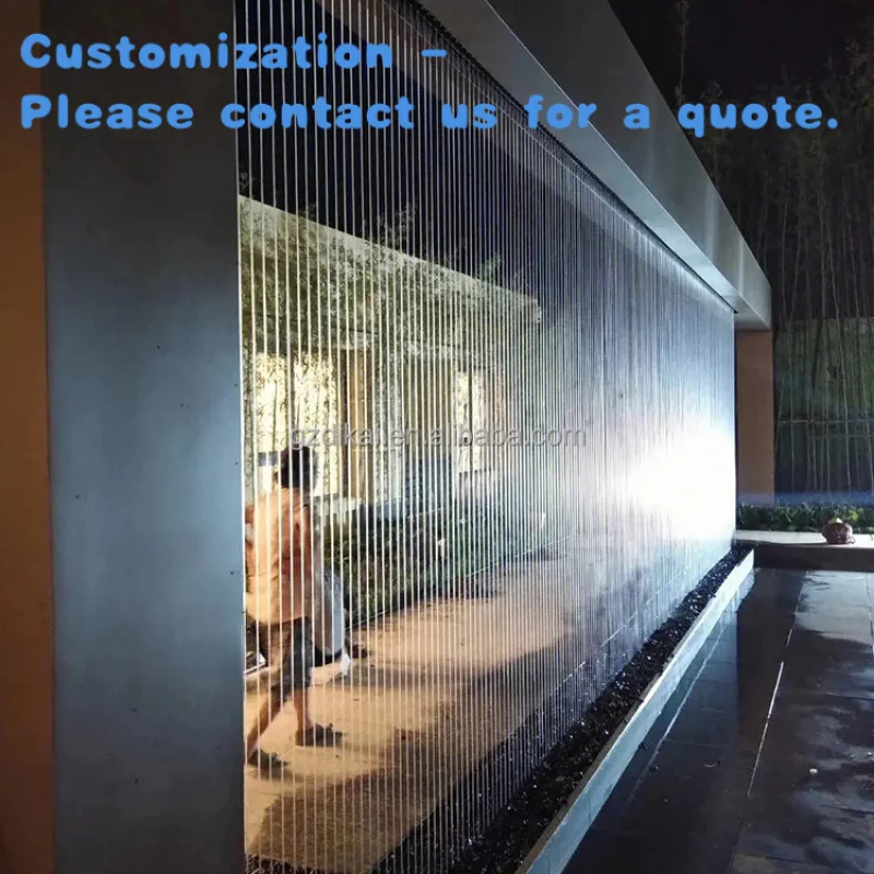 

custom.Customized Modern Curtain Outdoor Features Long Wall Waterfalls