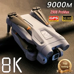 2024 Z908 맥스 드론 8K 전문 듀얼 카메라, GPS 와이파이 FPV 브러시리스 모터, 장애물 회피 헬리콥터, RC 쿼드콥터 장난감