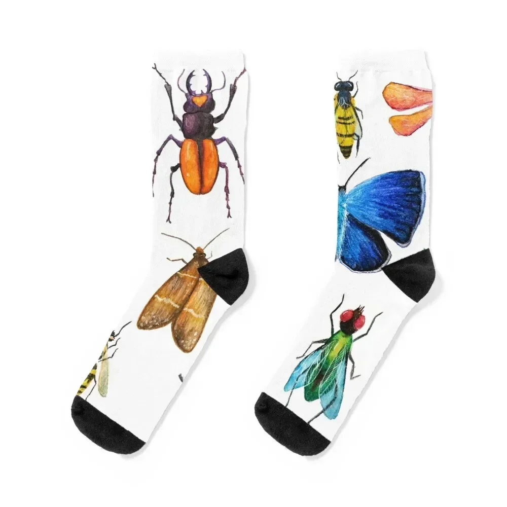 Entomology (white) Socks winter japanese fashion Men's Socks Luxury Women's