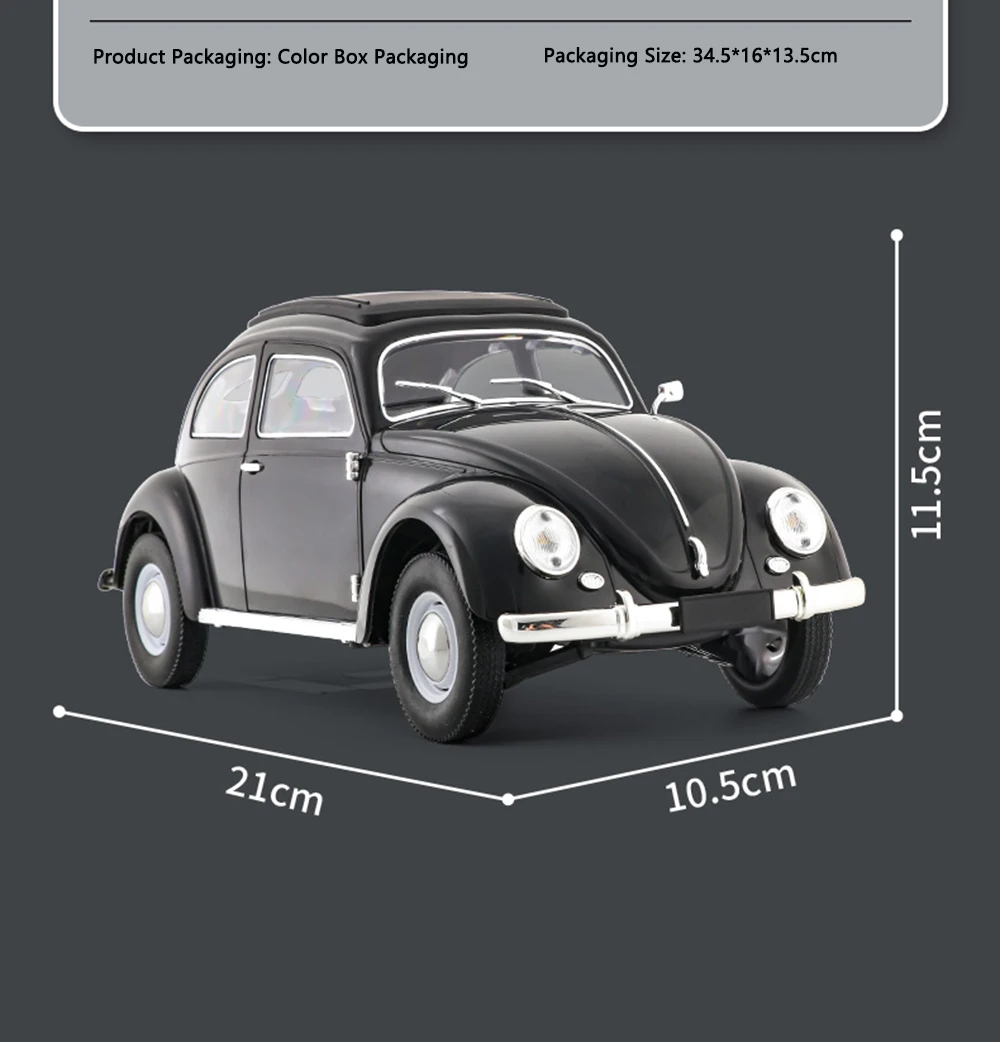 1/16 Full Scale Klassisches RC Auto D62mini Fernbedienung Auto Retro Käfer 1950 Klettern Fahrzeug Simulation Modell Spielzeug Für Kinder – Detail 20