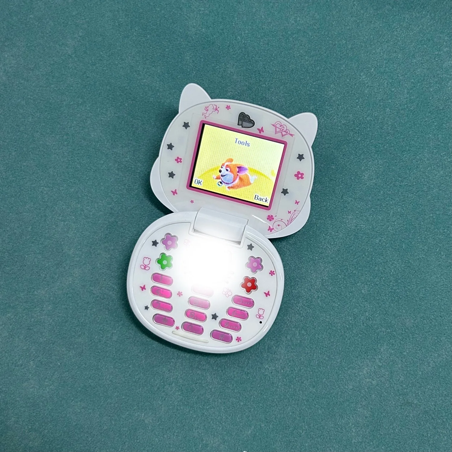 Cute Mini Koki Mobile Phone Flip Cartoon Kids Children Dual Sim 2G GSM Keyboard Botton MP3 Player Unlocked New Cellphone