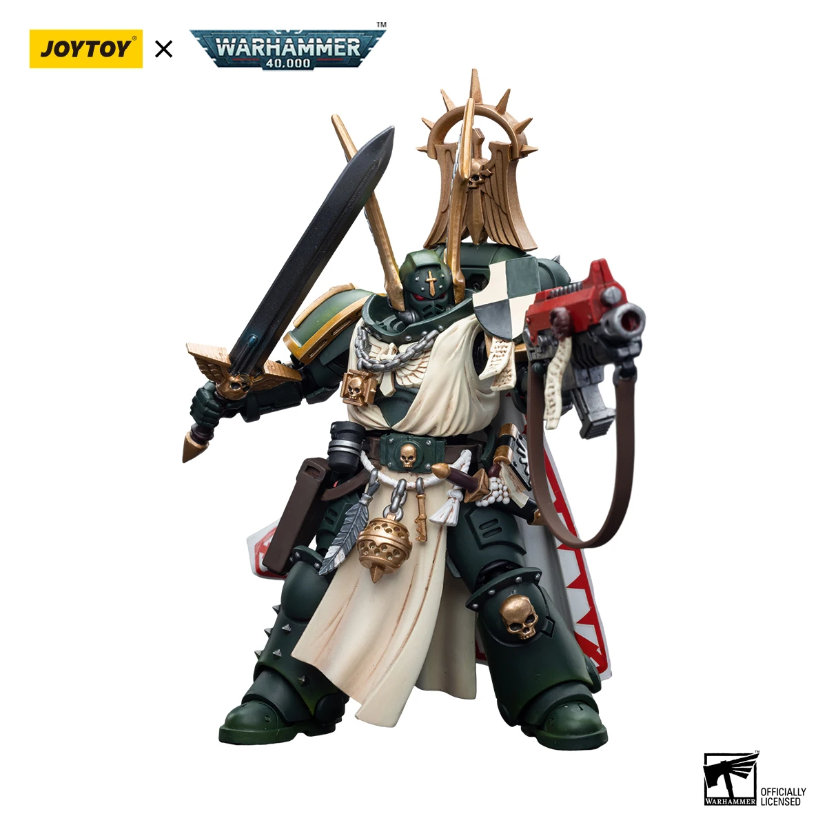 [Pre Vendita] JOYTOY Action Figure 1/18 40K Dark Angels Master Lazarus Master Con Power Fist Anime Modello Militare Spedizione Gratuita