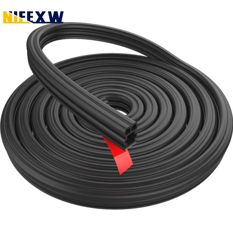 Thickened Double layer Car Door Seals Super Sound Insulation Auto Weatherstrips Soundproof Waterproof Rubber Car Sealing Strip