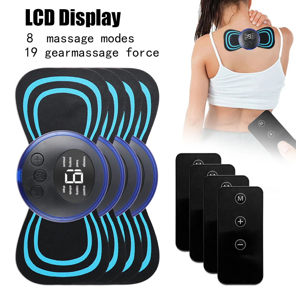 Electric Pulse Neck Massager Cervical Mini Massage Relax Cushion for Shoulder Leg Cervical Body Muscle Stimulator Relief Pain